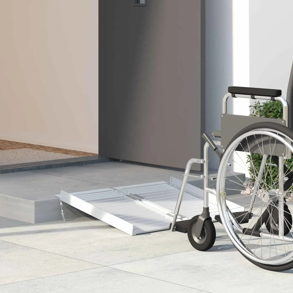 Rampa per sedia a rotelle 270 kg Argento 62 x 73 x 5 cm