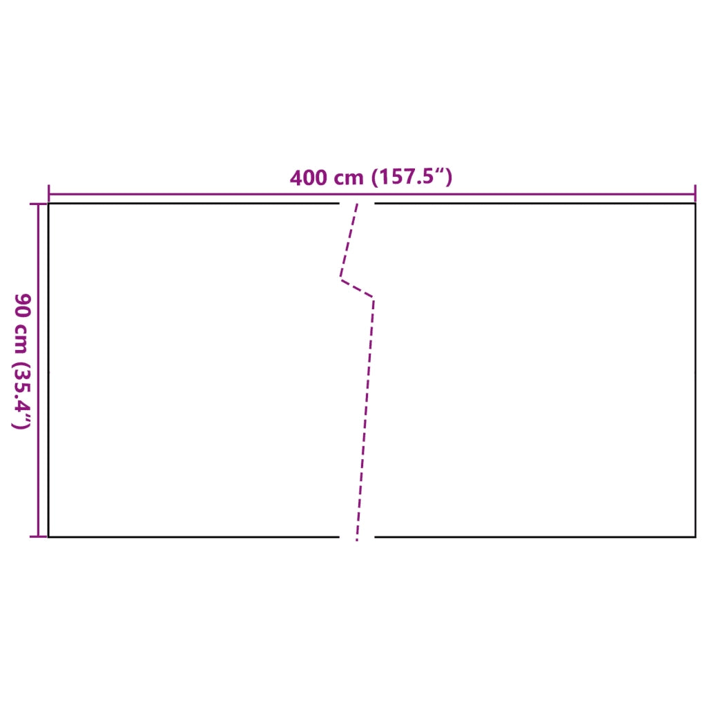 Schermo da balcone | Paravento da Balcone Marrone Chiaro 400x90 cm in Polyrattan