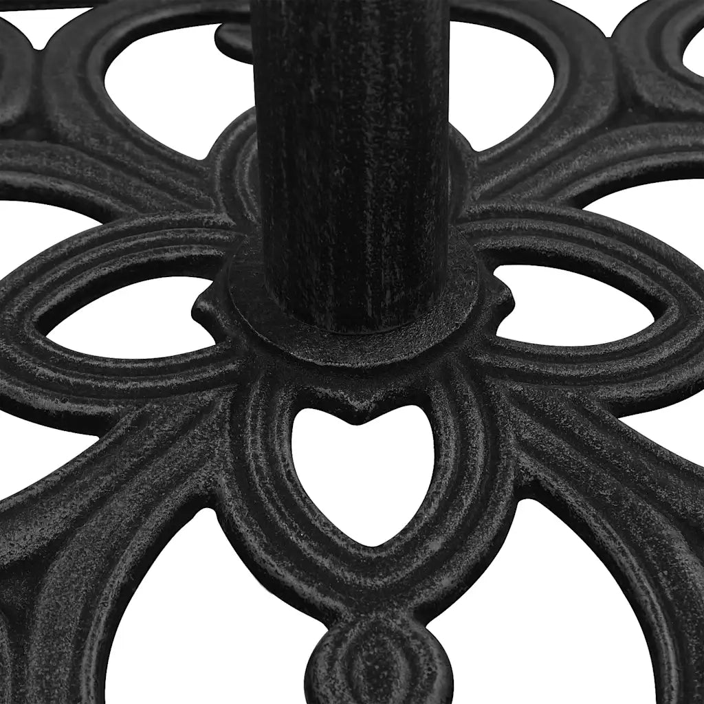 Base per Ombrellone Nera 47x47x33 cm in Ghisa 317764
