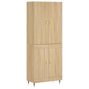Credenza | Madia | Buffet da pranzo | Armadio da pranzo Rovere Sonoma 69,5x34x180 cm in Legno Multistrato