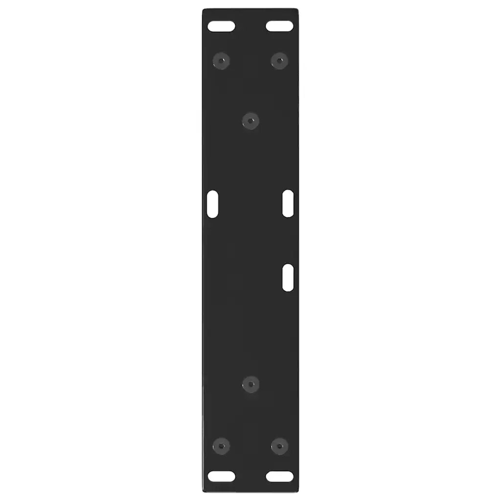 Gambe per Tavolino da Caffè a Forma di V 2 pz Nere 30x(30-31,3) cm Acciaio 4012600