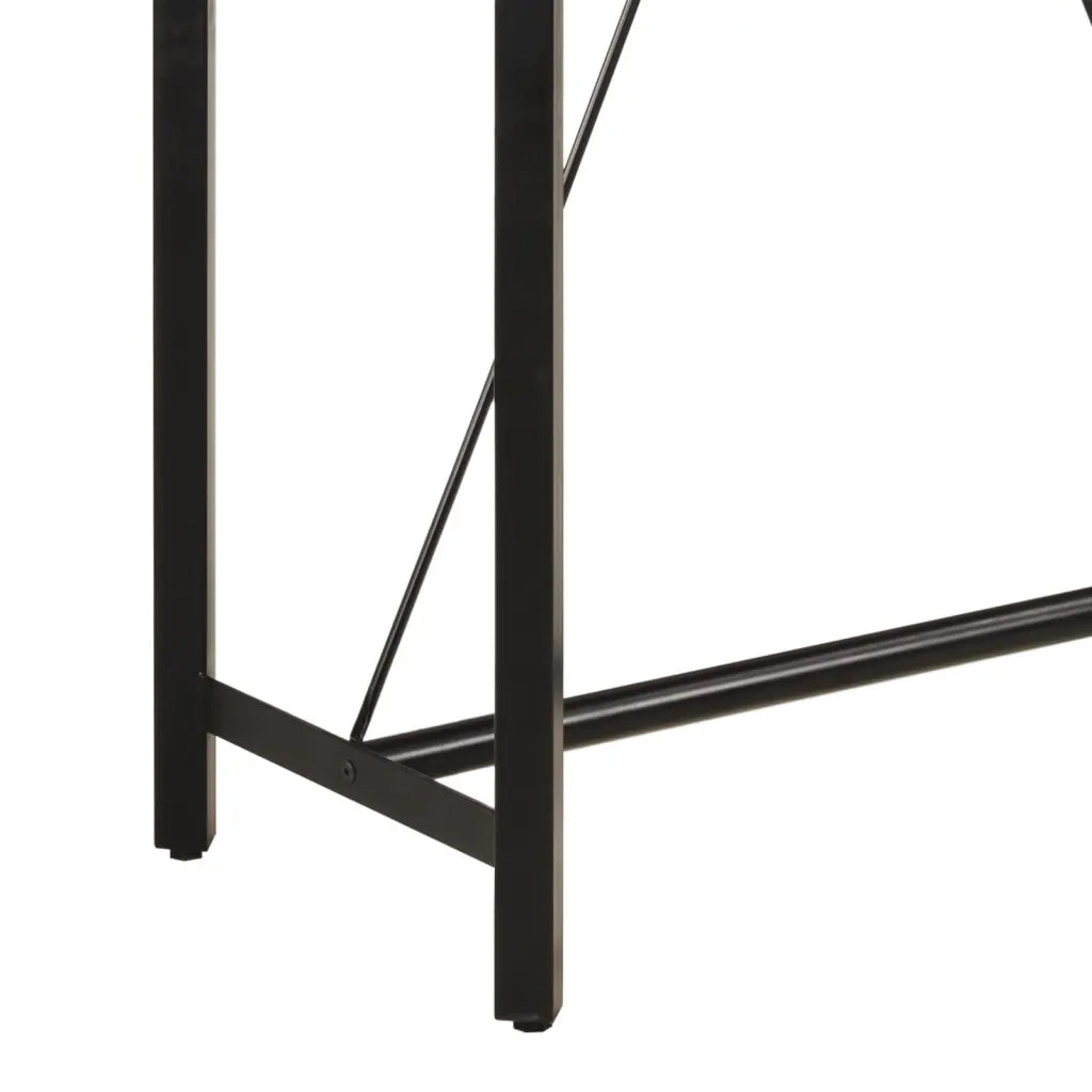 Tavolino da Bar 110x55x107 cm Legno Massello di Mango e Ferro