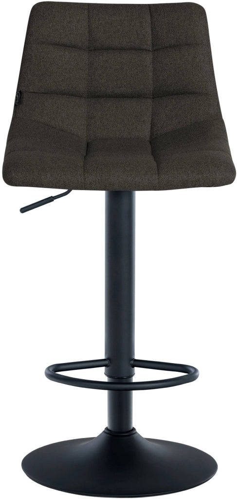 Set di 2 sgabelli da bar Jerry Fabric grigio scuro,nero
