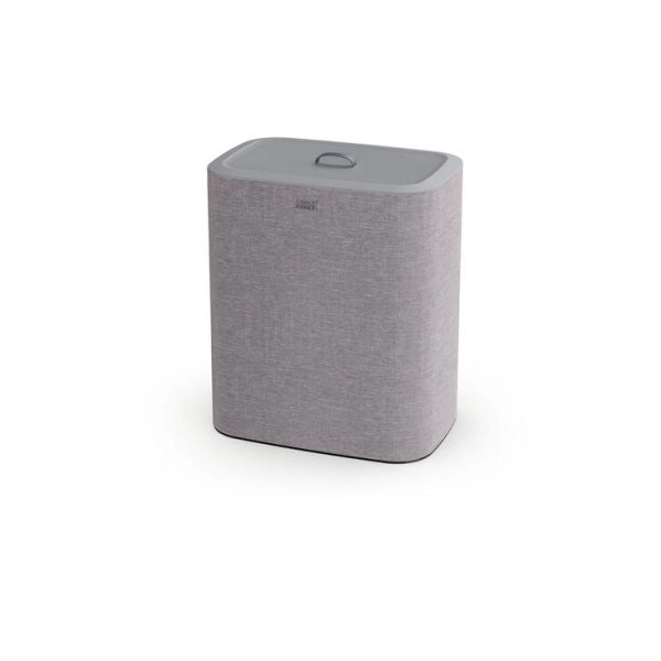joseph joseph tota trio 90 l (3x30 l), cesto per la biancheria, 3 sacchi di tela lavabili in lavatrice, grigio (50024)