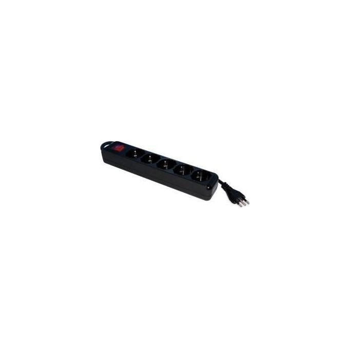 Tecnoware FMP5IIG5B prolunghe e multiple 1,5 m 5 presa(e) AC Nero