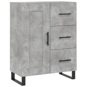 Credenza | Madia | Buffet da pranzo | Armadio da pranzo Grigio Cemento 69,5x34x90 cm in Legno Multistrato