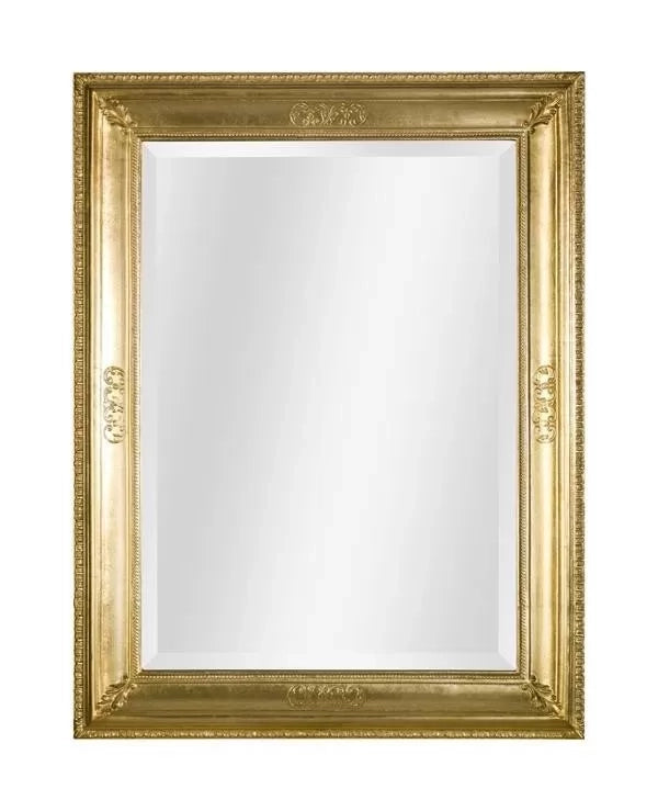 Specchiera in foglia oro rettangolare misure: 67 x 87 x 5