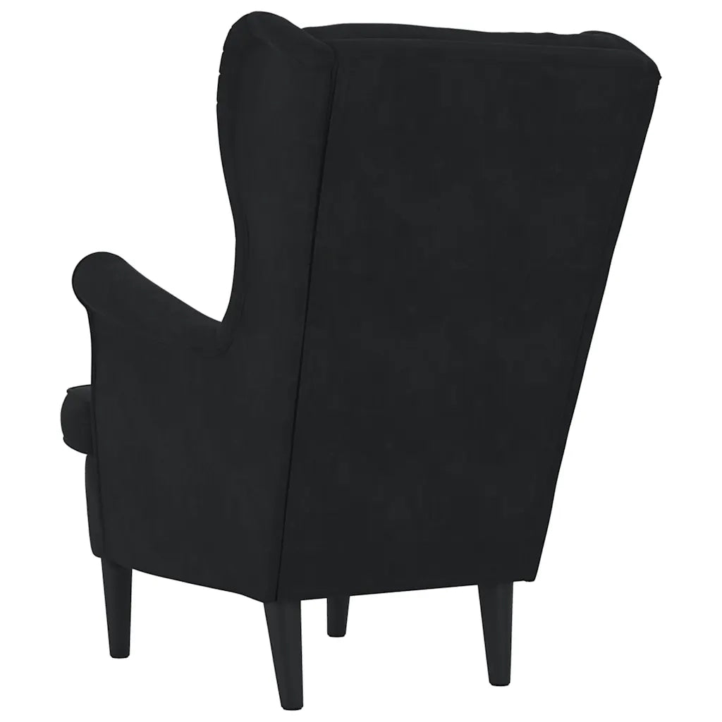 Poltrona Nera in Velluto 324065
