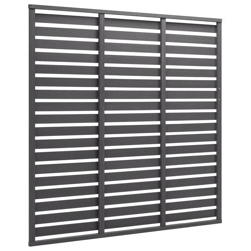 Pannello di recinzione | Recinzione da Giardino in WPC 180x180 cm Grigio