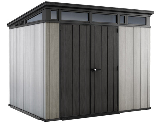 Casetta da Giardino Porta Attrezzi 277x218x226 cmin Duotech Keter Artisan 9x7 Grigia