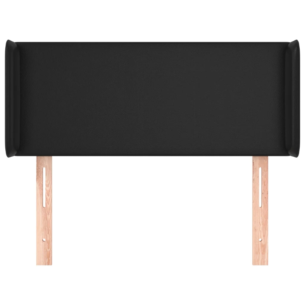 Testiera ad Orecchio-Testata con Orecchie Nera 93x16x78/88 cm in Similpelle 982284