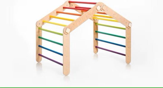 Clima di avventura per bambini a forma di triangolo per arrampicata trasformabile