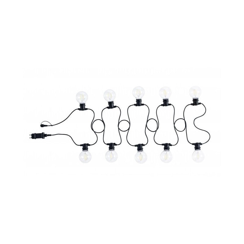 Catena luci esterno Brillant 10 led Trasparenti 8.4m