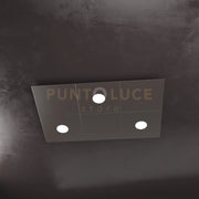 ECCENTRIC APPLIQUE-PLAFONIERA 3 LUCI + 3 DECORATIVO MARRONE 1156-3L3D-MA