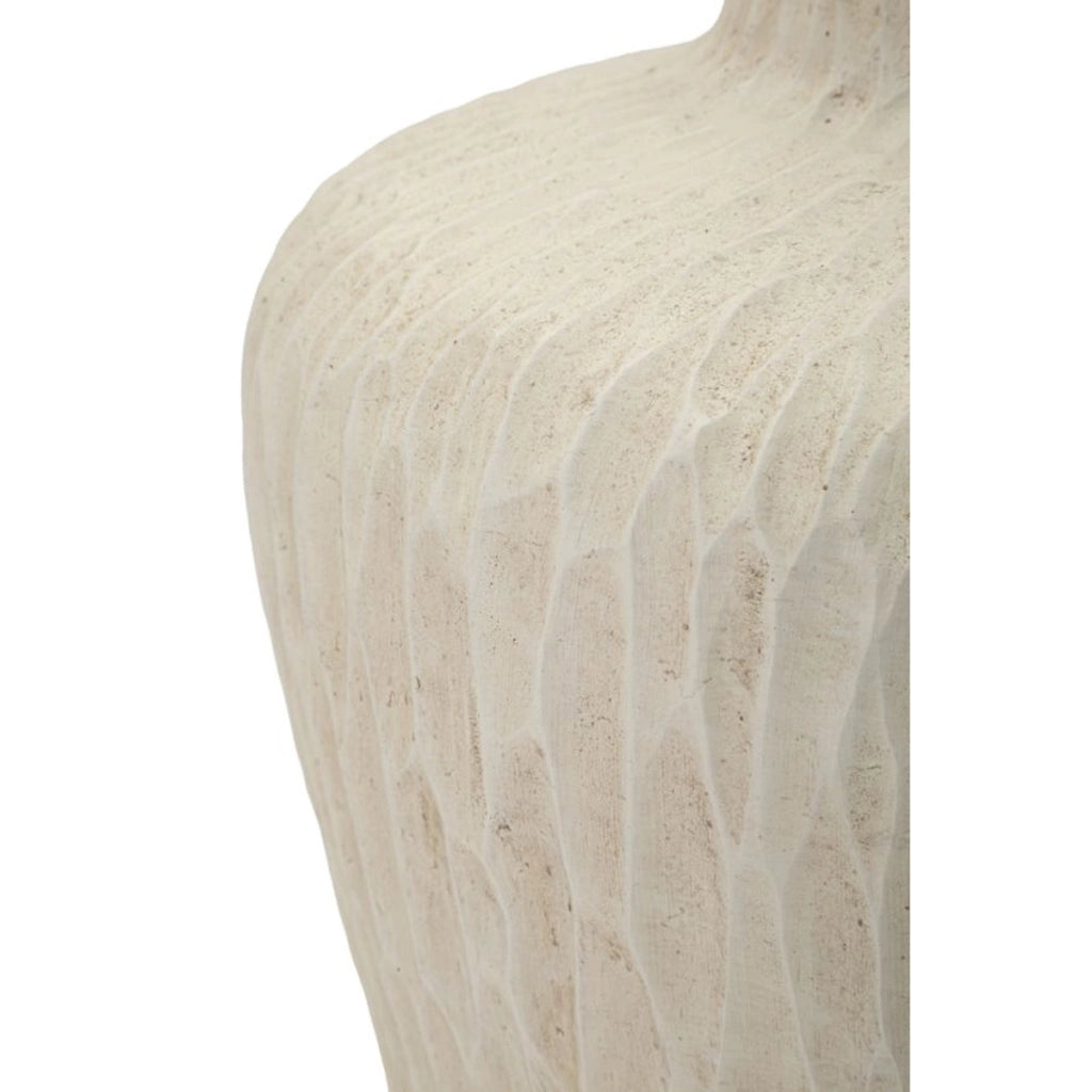 Vaso Decorativo VKH823, Beige, Poliresina, 32x32x40 cm