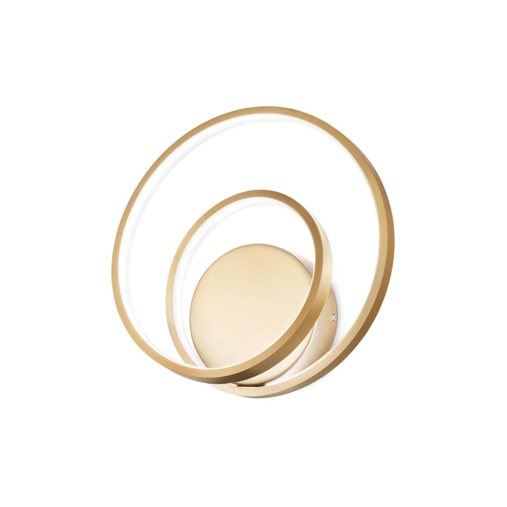 Applique Moderna Dali Oz Metallo Ottone Led 28W 3000K Luce Calda