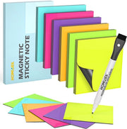Strisce magnetiche descrittive - 30 magneti descrittivi - Magnetici per scrivere su lavagne, lavagne bianche, frigoriferi - 75 x 75 mm