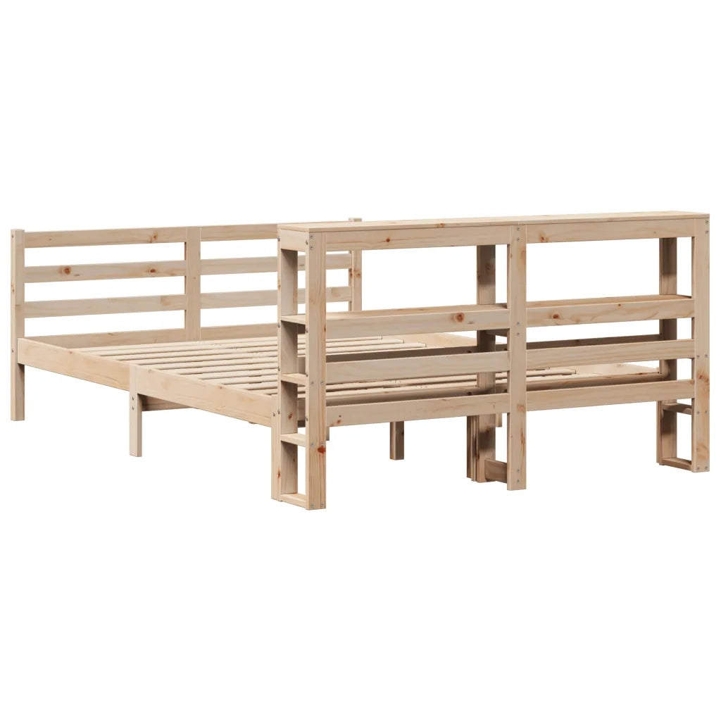 Letto senza Materasso 150x200 cm in Legno Massello di Pino
