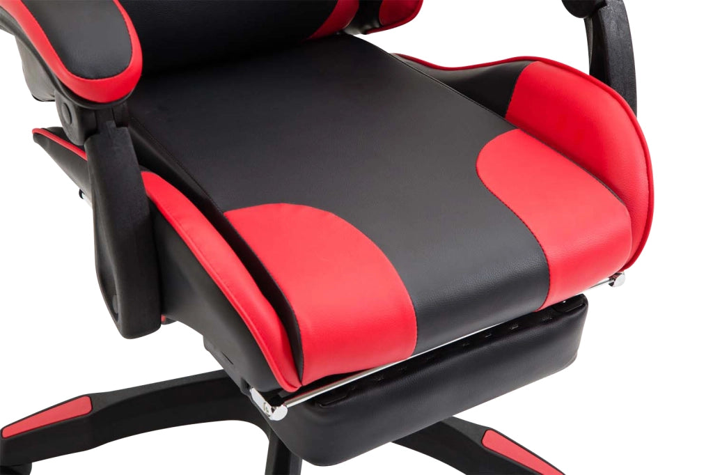 Poltrona gaming IGNITE in similpelle nero/rosso