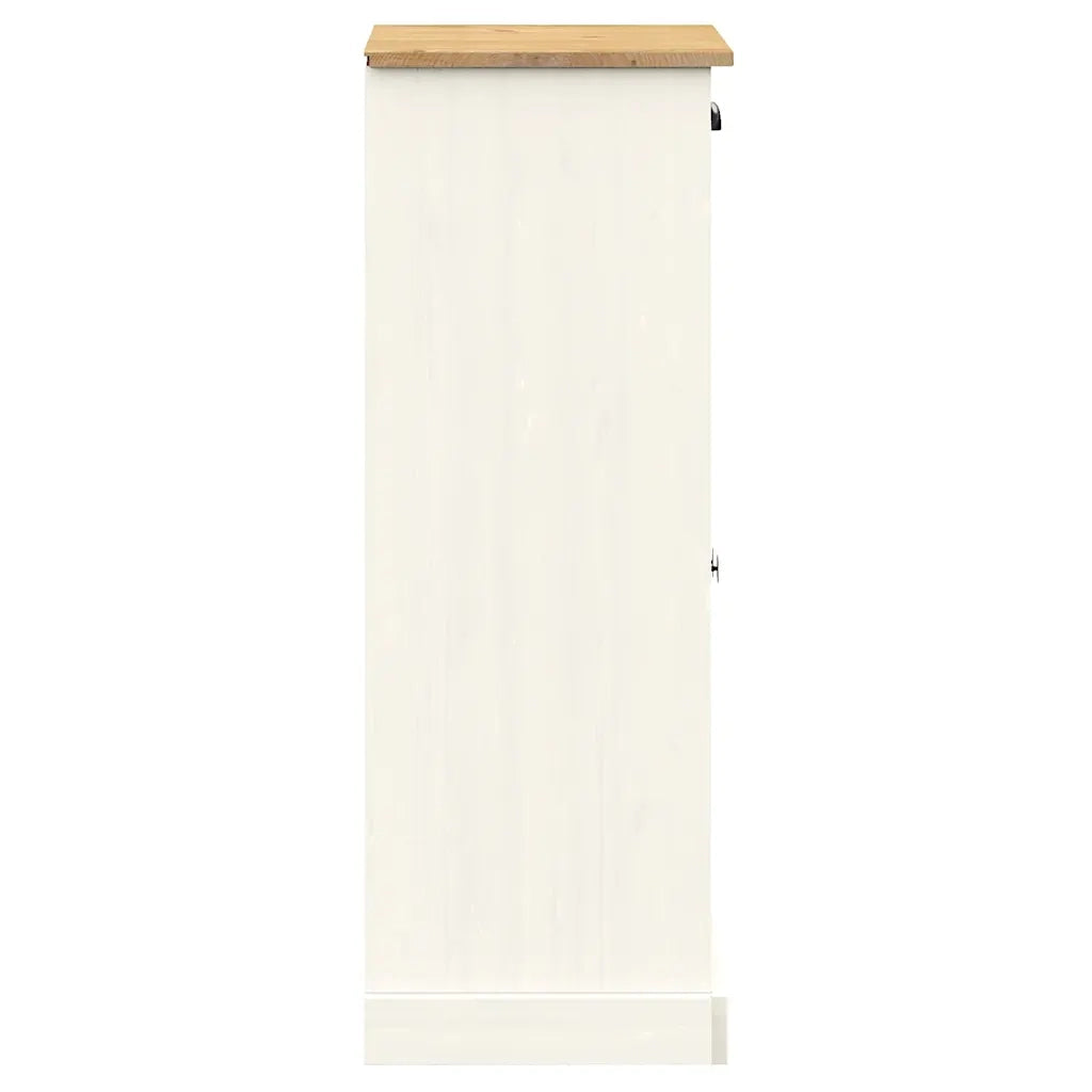 Scarpiera | Mobile per scarpe VIGO 60x35x96 cm in Legno Massello di Pino Bianco