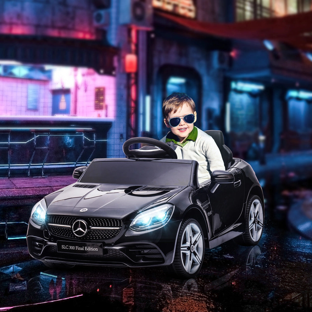 Auto elettrica per bambini Mercedes SLC 300 ¨C Xylo ¨C 12V nera con luci e suoni