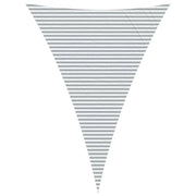 Vela Parasole | Telo Ombra | Vela da ombra solare Grigio chiaro e bianco 5 x 7 x 7 m