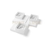 SIBARI lampada da Soffitto 3 Luci in gesso bianco attacco GX53 31X29CM