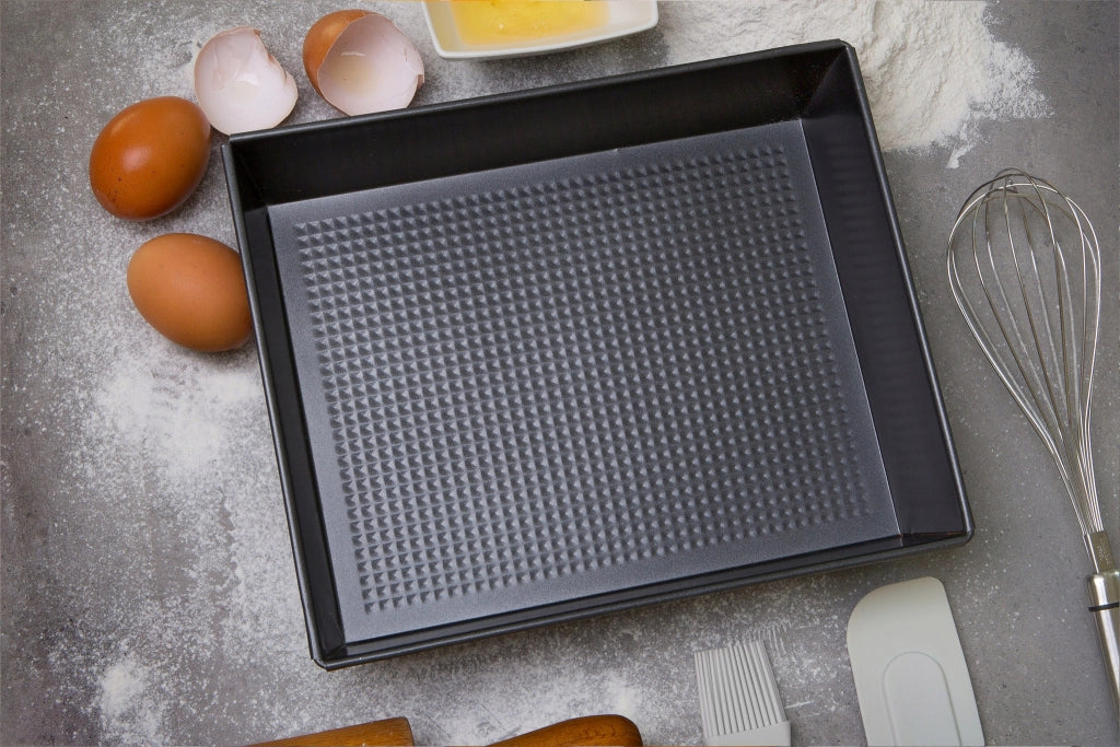 Set di 2 teglie rettangolari antiaderenti per torte KADAX