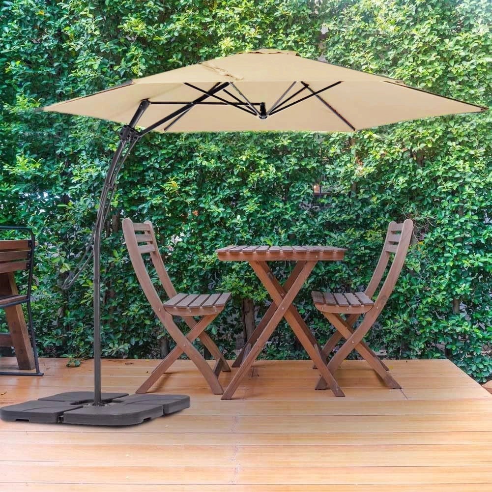 Ombrellone da Giardino Sistema Apri&Chiudi Decentrato 3 mt Impermeabile Beige Airvent