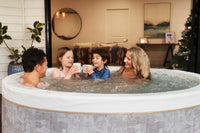 Vasca Idromassaggio Spa Cocoon Smontabile Trasportabile Gonfiabile Ø180x65 cm in PVC Marrone