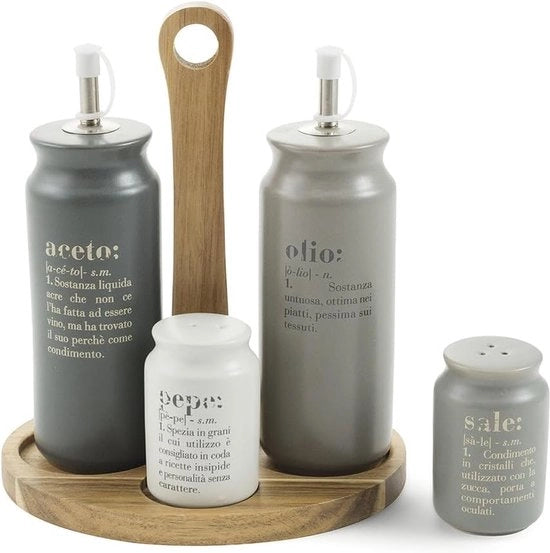 Set di dispenser per aceto e olio