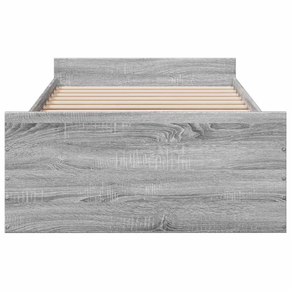 Telaio del letto con storage Sonoma grigio 80 x 200 cm 3429505