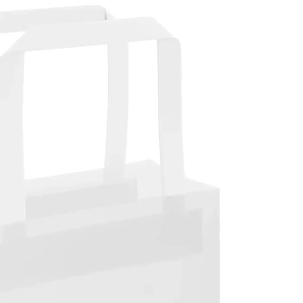 vidaXL Sacchetti di Carta 50 pz con Manici Bianchi 32x17x44 cm