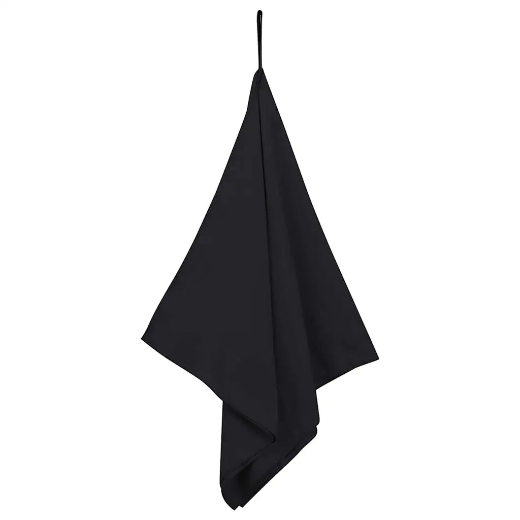 Asciugamani Sportivi 2 pz | Teli per bagno Nero 100 x 50 cm