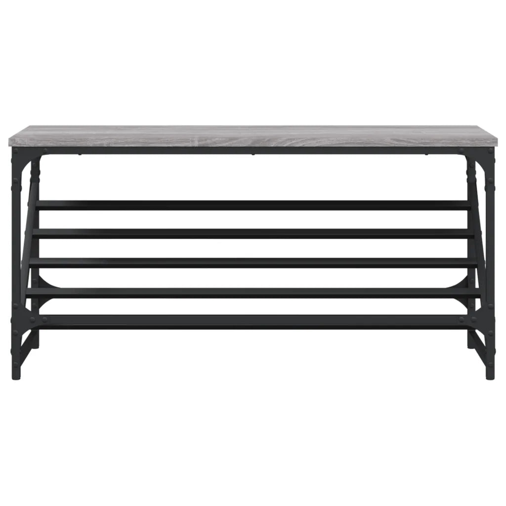 Scarpiera Grigio Sonoma 90x30x45 cm in Legno Multistrato 833421