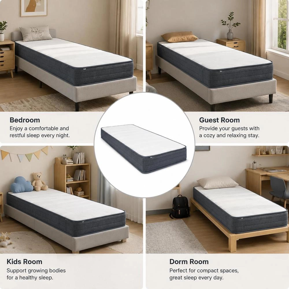 Box Spring Bed Mattress 200 X 80 X 20 Cm