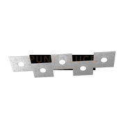ECCENTRIC APPLIQUE-PLAFONIERA 5 LUCI FOGLIA ARGENTO 1156-5L-FA