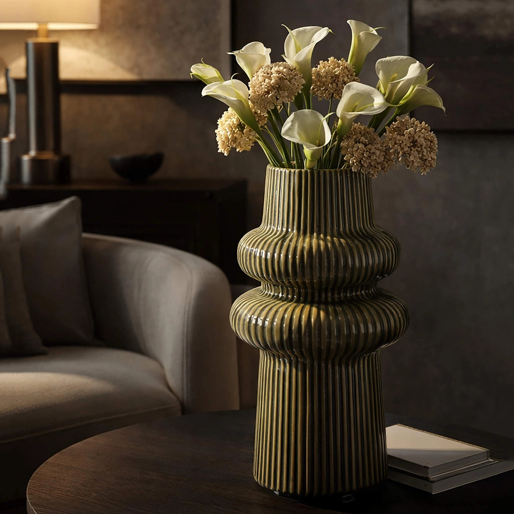 Gagarosa, Vaso Colore Struttura Nero, Marrone