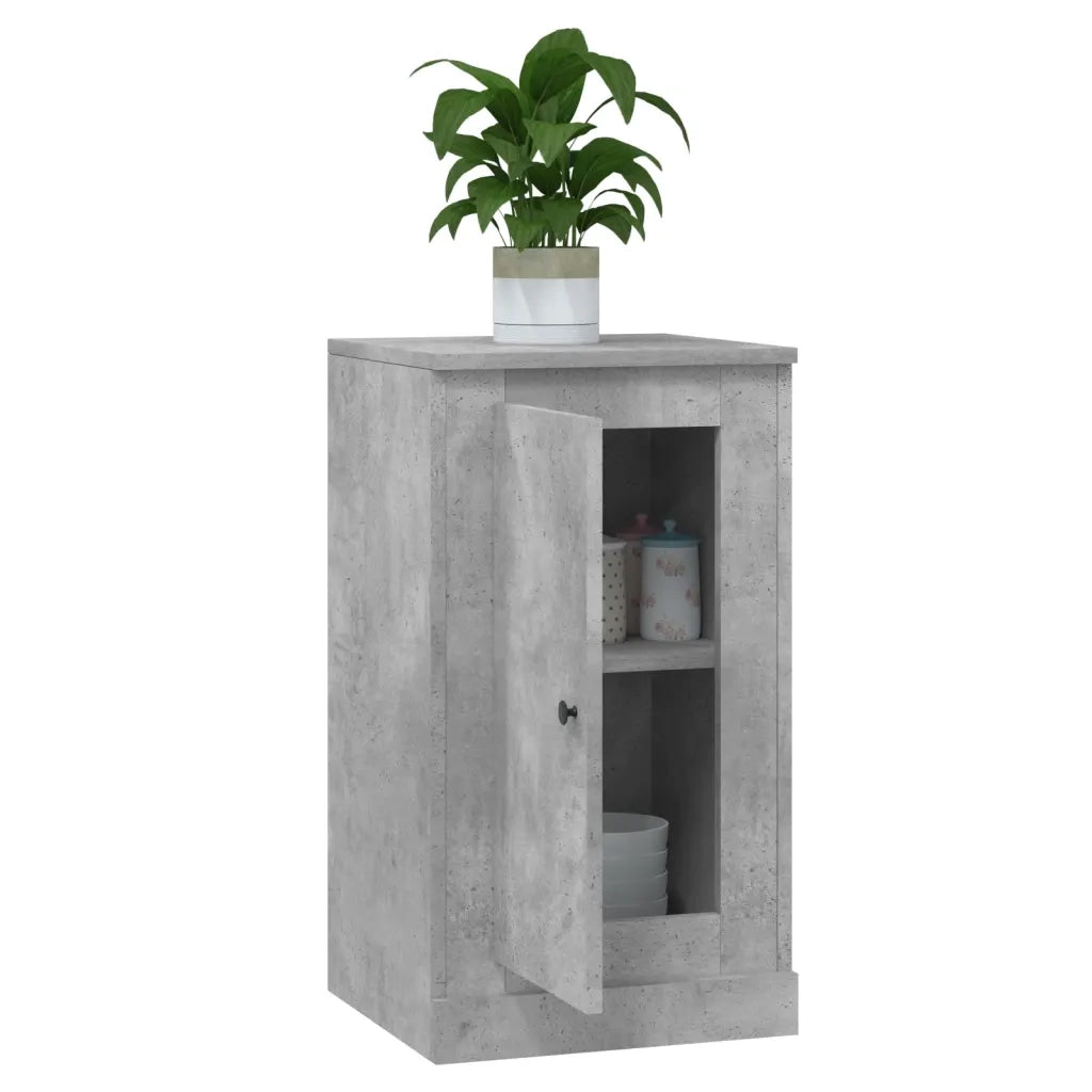 Credenza-Buffet-Armadio da cucina Grigio Cemento 37,5x35,5x67,5 cm in Legno Multistrato
