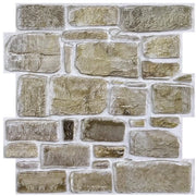 Pannelli 3D per parete da incollare, finitura pietra, 30 x 30 cm, decorazione per parete, pannelli PVC idrorepellenti per soggiorno, camera da letto, cucina, decorazione per interni