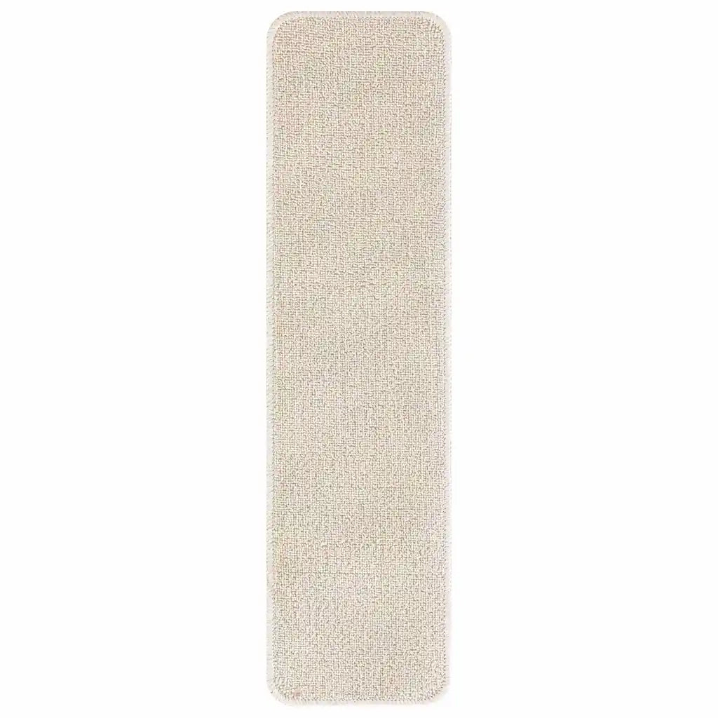 Tappetini Antiscivolo per Scale 15 pcs Crema 75 x 20 cm PP 4019803