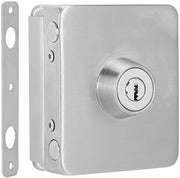 Sistema di sicurezza per porte in vetro - Massiccio e duraturo - In acciaio inossidabile - Sicurezza per ufficio e casa - Blocco sicuro