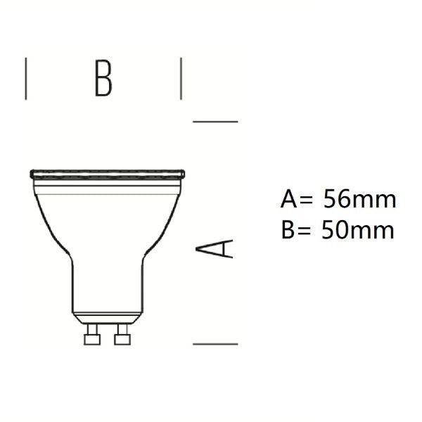 GU10 LAMPADINA FARETTO A LED 7W 1000LM LUCE CALDA 3000K BOT LIGHTING