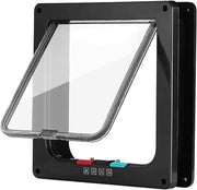 Porta per animali con chiusura magnetica a 4 vie con installazione facile per pareti e porte