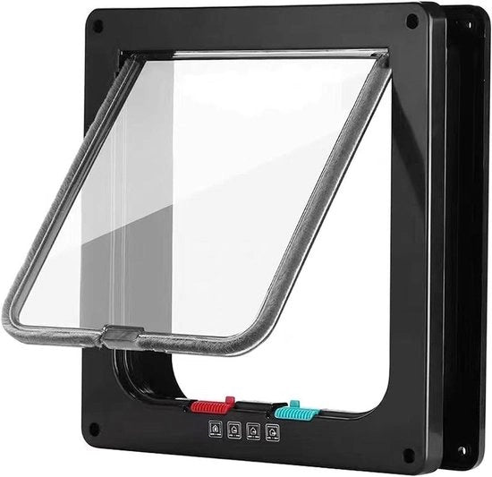 Porta per animali con chiusura magnetica a 4 vie con installazione facile per pareti e porte