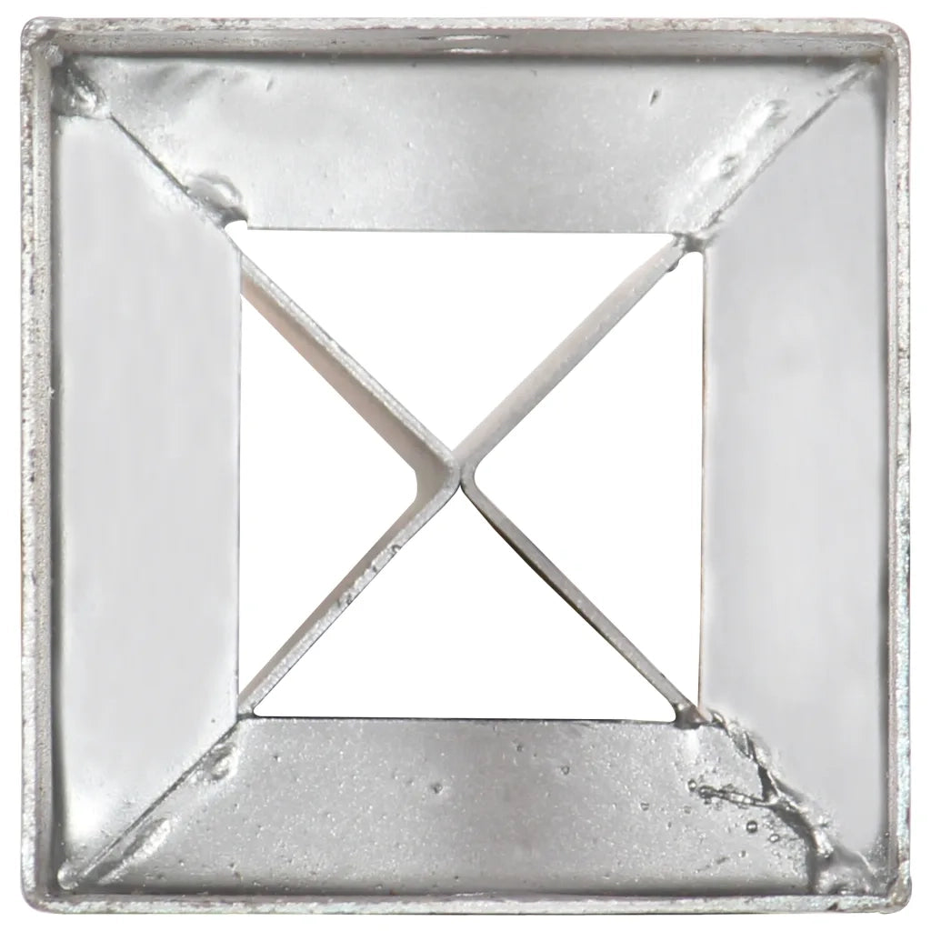 Picchetti di Terra 6 pz Argento 12x12x89 cm in Acciaio Zincato CFW9982524