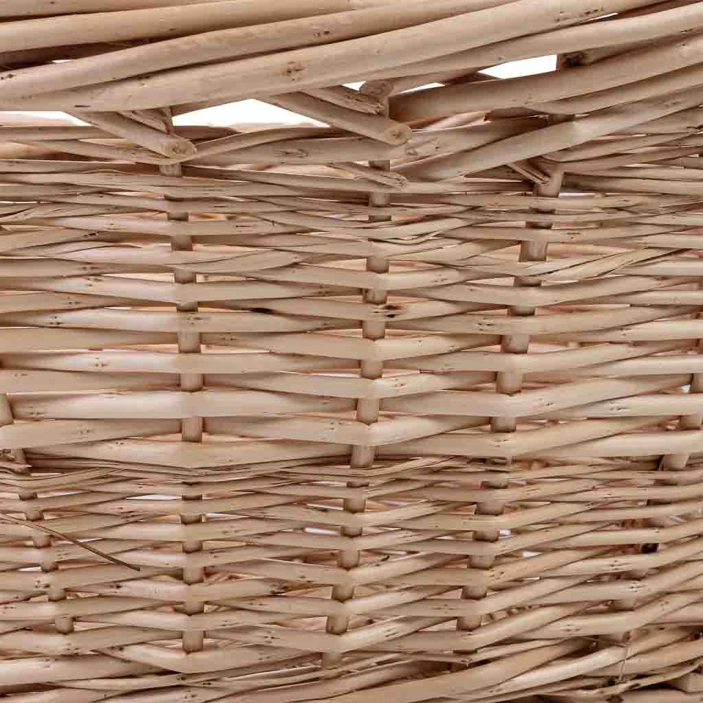 Cestino in vimini marrone 56x46x28h cm