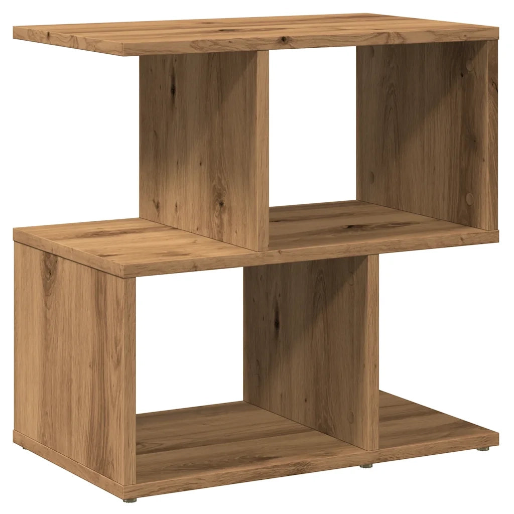 Comodino-Tavolino da notte Rovere Artigianale 50x30x51,5 cm in Legno Multistrato