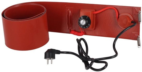 Riscaldamento di serbatoio - Riscaldatore di tamburo - Duraturo e efficiente - 200 litri - Nastro di riscaldamento in silicone - Adatto per tamburi metallici - 1000 W