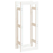 Portalegna portalegna organizer portaoggetti 41 x 25 x 100 cm legno di pino bianco 02_0045123